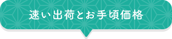 速い出荷とお手頃価格